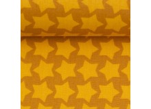 Textil Wachstuch - beschichtete Baumwolle Farbenmix Staaars senf gelb